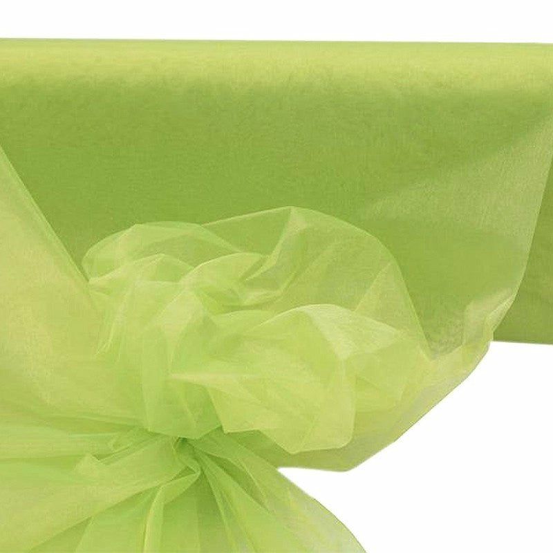 Arch Drapes | Apple Green Sheer Organza Fabric Bolt, DIY Craft Fabric Roll 54″x40 Yards Arch Drapes Apple green