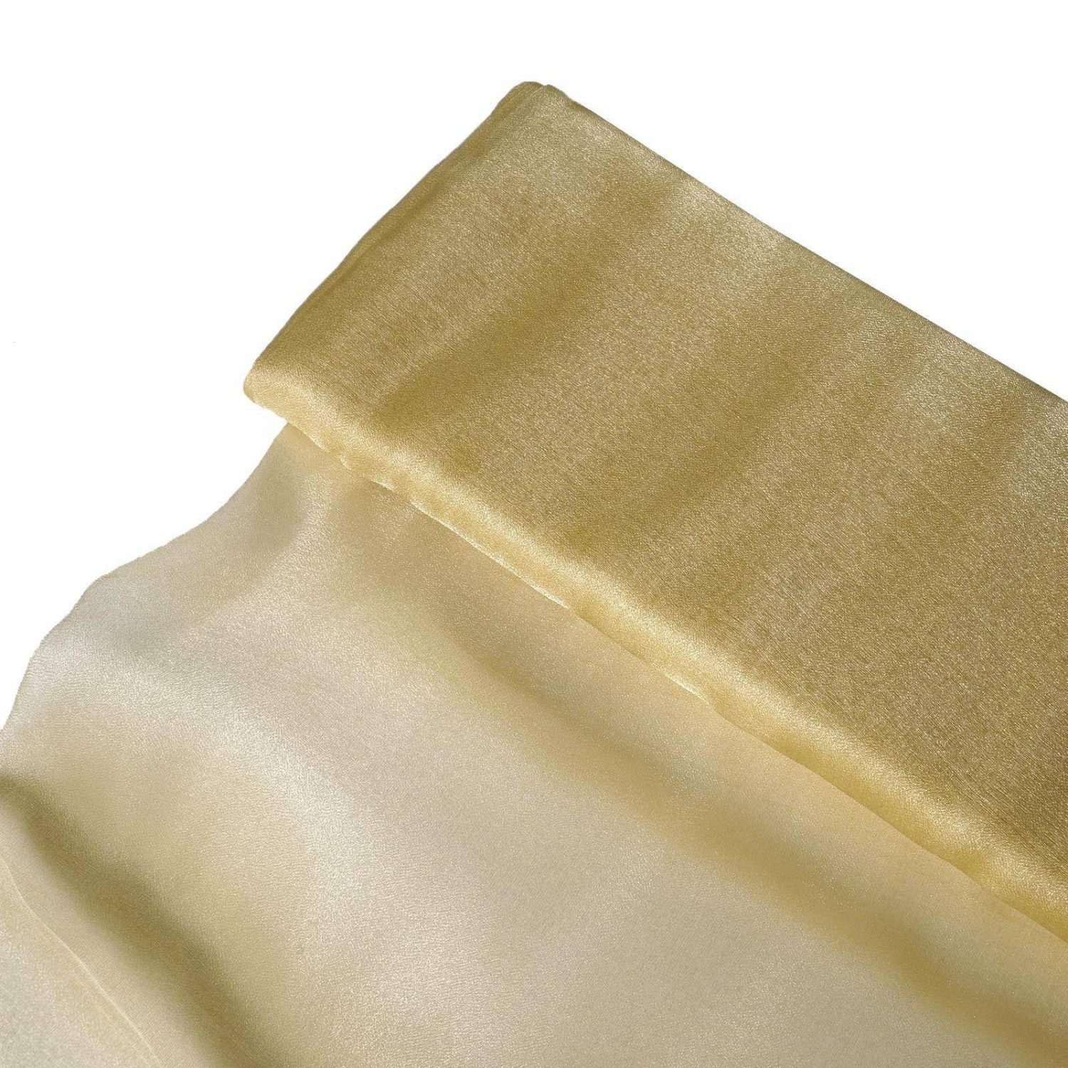 Arch Drapes | Champagne Solid Sheer Chiffon Fabric Bolt, DIY Voile Drapery Fabric 54″x10yd Arch Drapes Arch Drapes