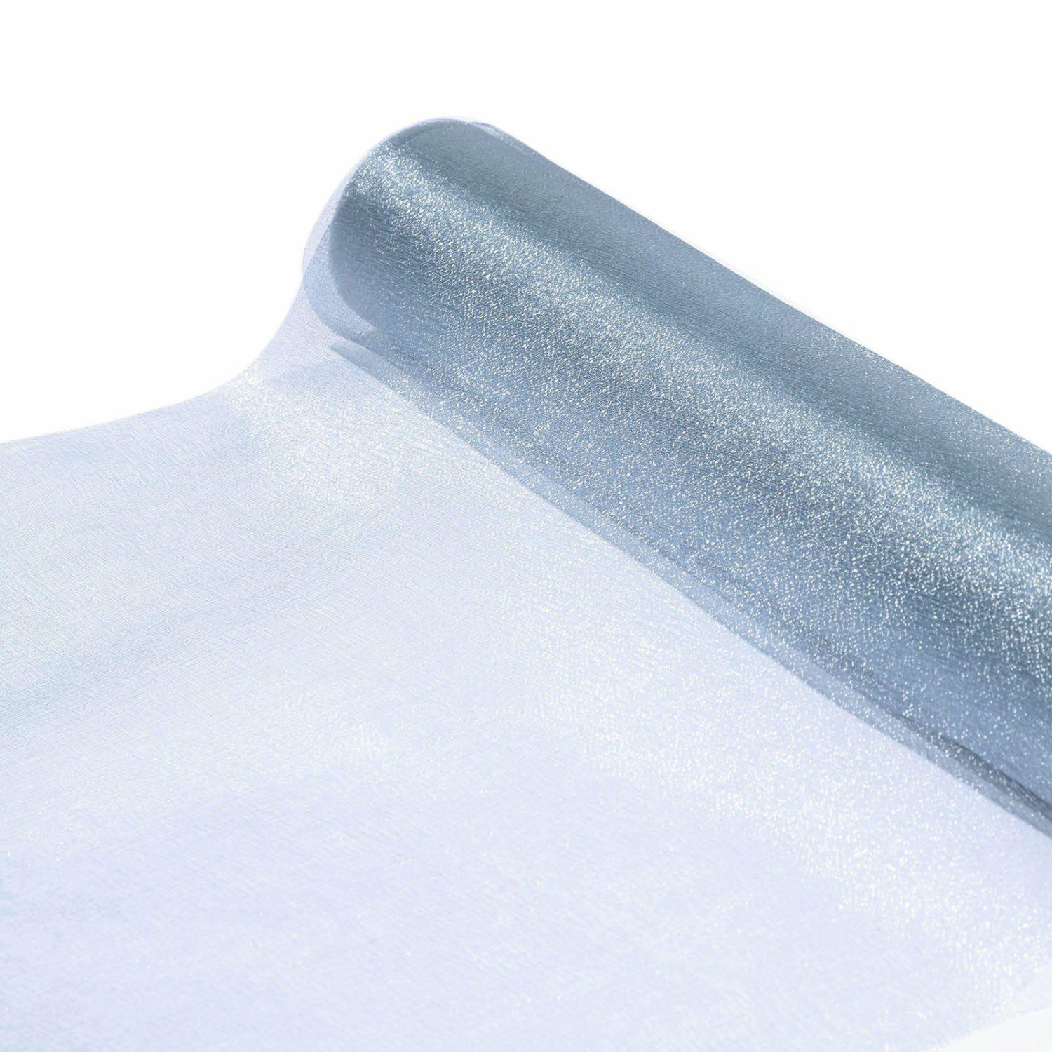 Arch Drapes | Dusty Blue Sheer Chiffon Fabric Bolt, DIY Voile Drapery Fabric 12″x10yd Arch Drapes Arch Drapes