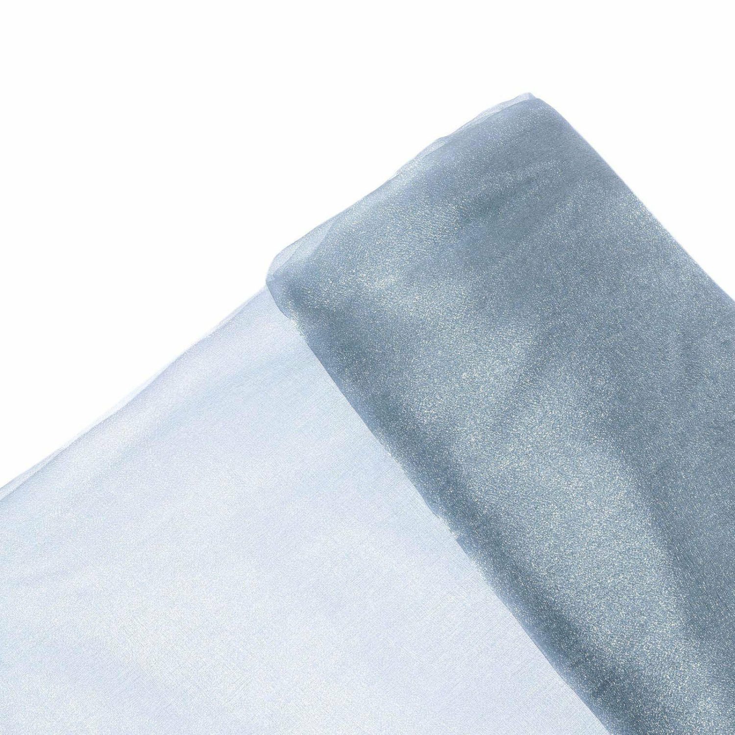 Arch Drapes | Dusty Blue Solid Sheer Chiffon Fabric Bolt, DIY Voile Drapery Fabric 54″x10yd Arch Drapes Arch Drapes