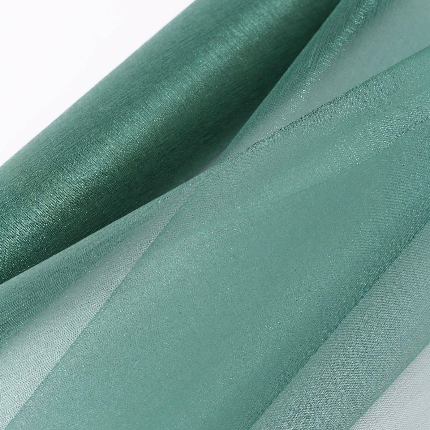 Arch Drapes | Hunter Emerald Green Sheer Chiffon Fabric Bolt, DIY Voile Drapery Fabric 12″x10yd Arch Drapes Arch Drapes