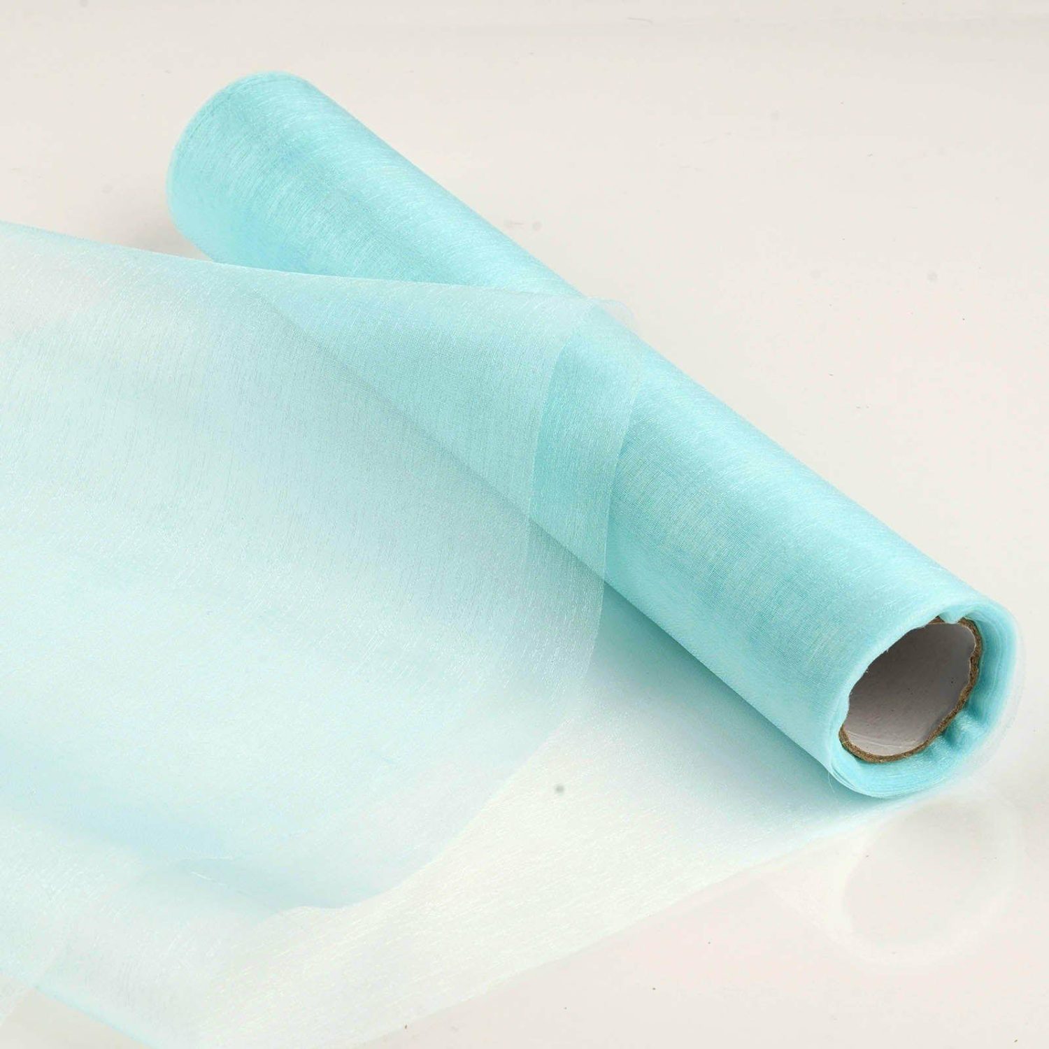 Arch Drapes | Light Blue Sheer Chiffon Fabric Bolt, DIY Voile Drapery Fabric 12″x10yd Arch Drapes Arch Drapes