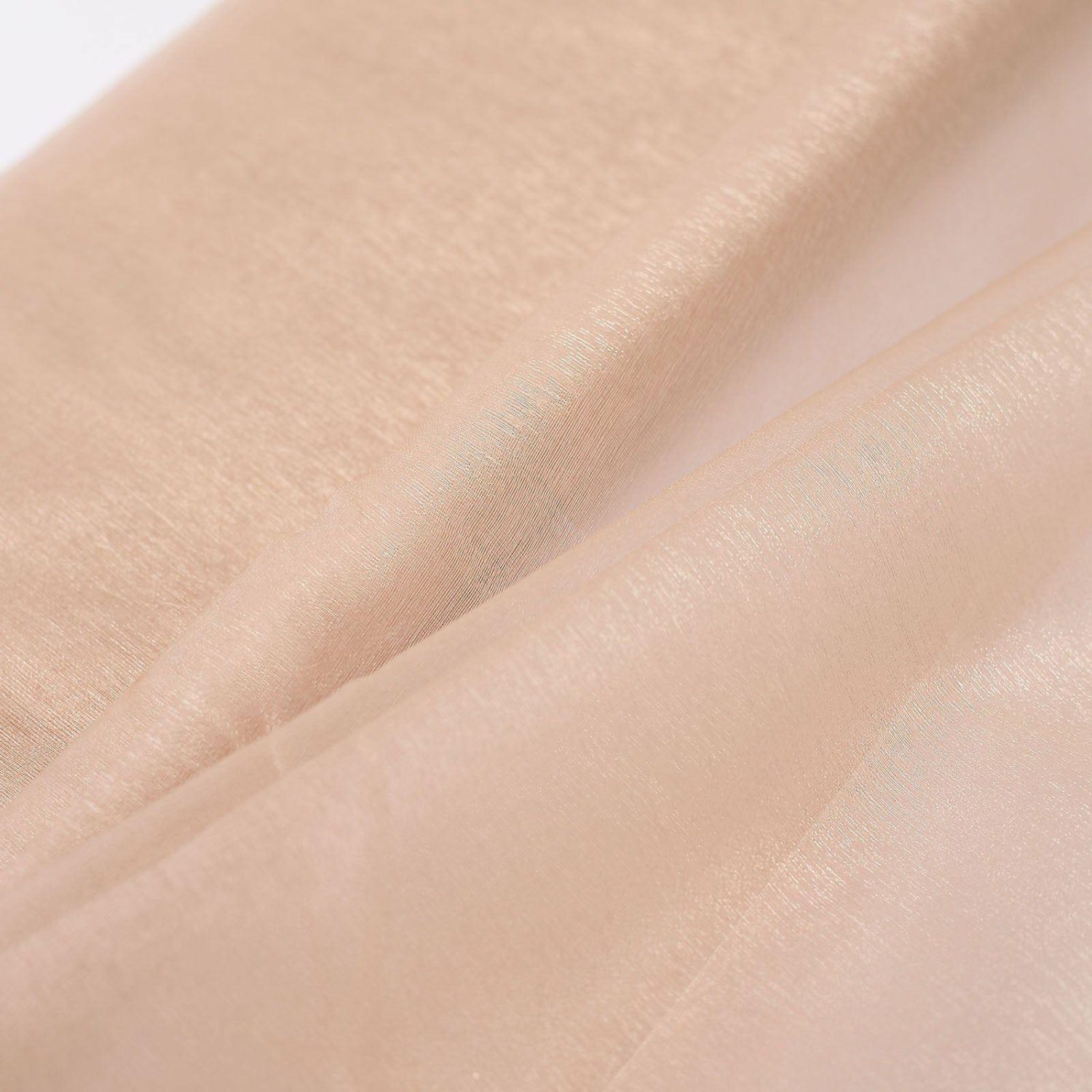 Arch Drapes | Nude Solid Sheer Chiffon Fabric Bolt, DIY Voile Drapery Fabric 54″x10yd Arch Drapes Arch Drapes