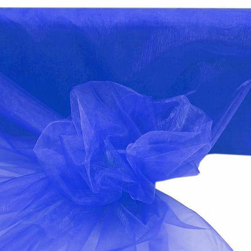 Arch Drapes | Royal Blue Sheer Organza Fabric Bolt, DIY Craft Fabric Roll 54″x40 Yards Arch Drapes Arch Drapes