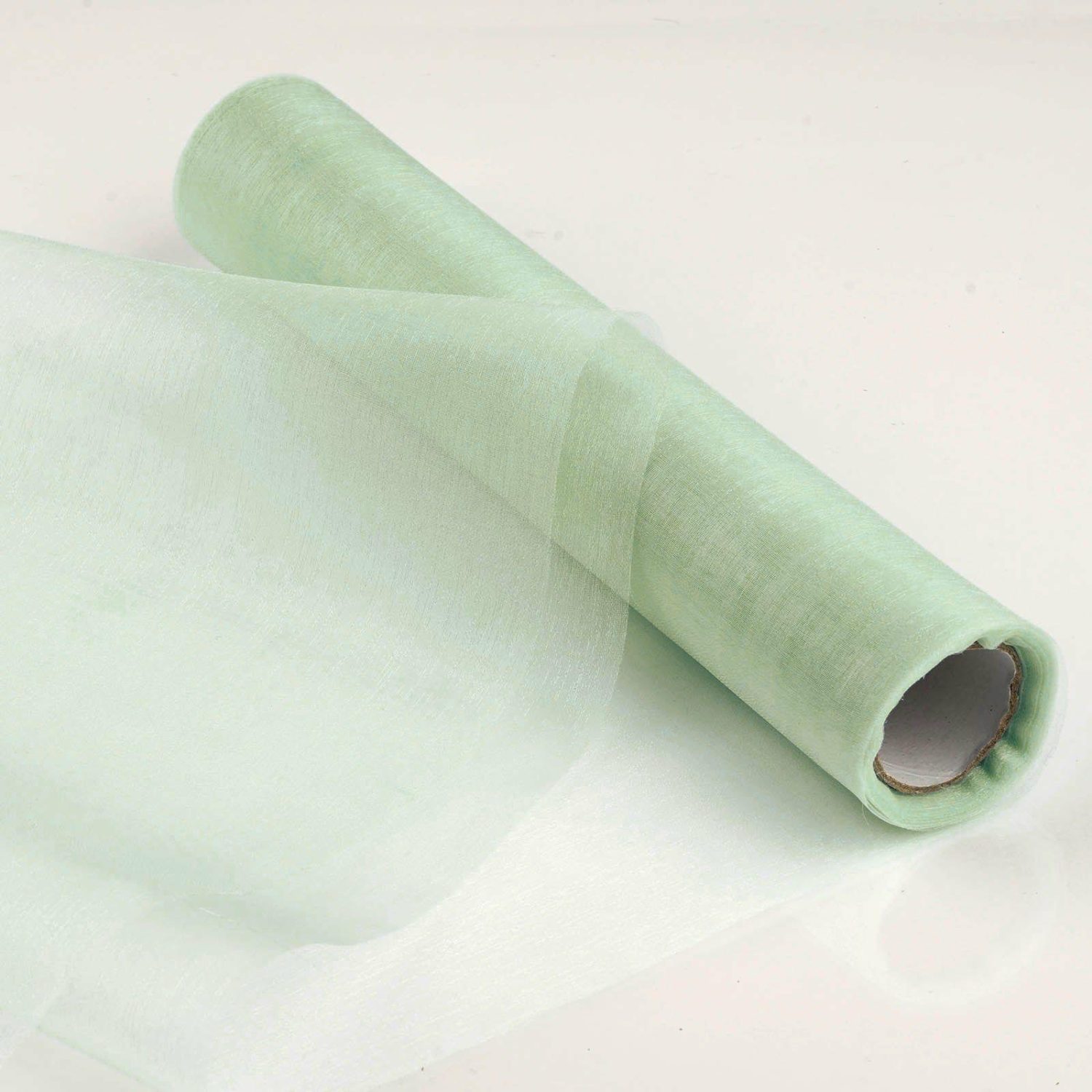 Arch Drapes | Sage Green Sheer Chiffon Fabric Bolt, DIY Voile Drapery Fabric 12″x10yd Arch Drapes Arch Drapes