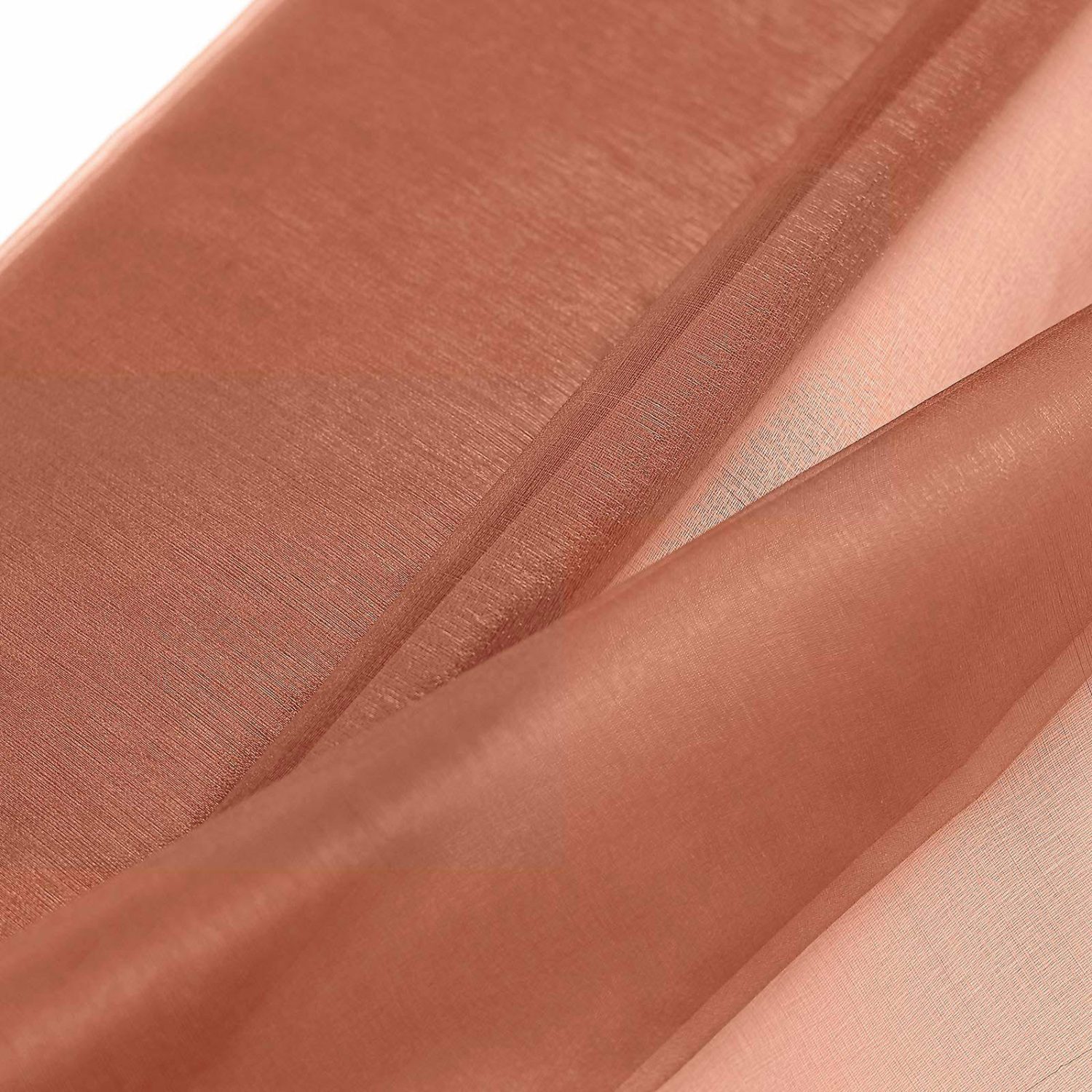 Arch Drapes | Terracotta (Rust) Solid Sheer Chiffon Fabric Bolt, DIY Voile Drapery Fabric 54″x10yd Arch Drapes Arch Drapes