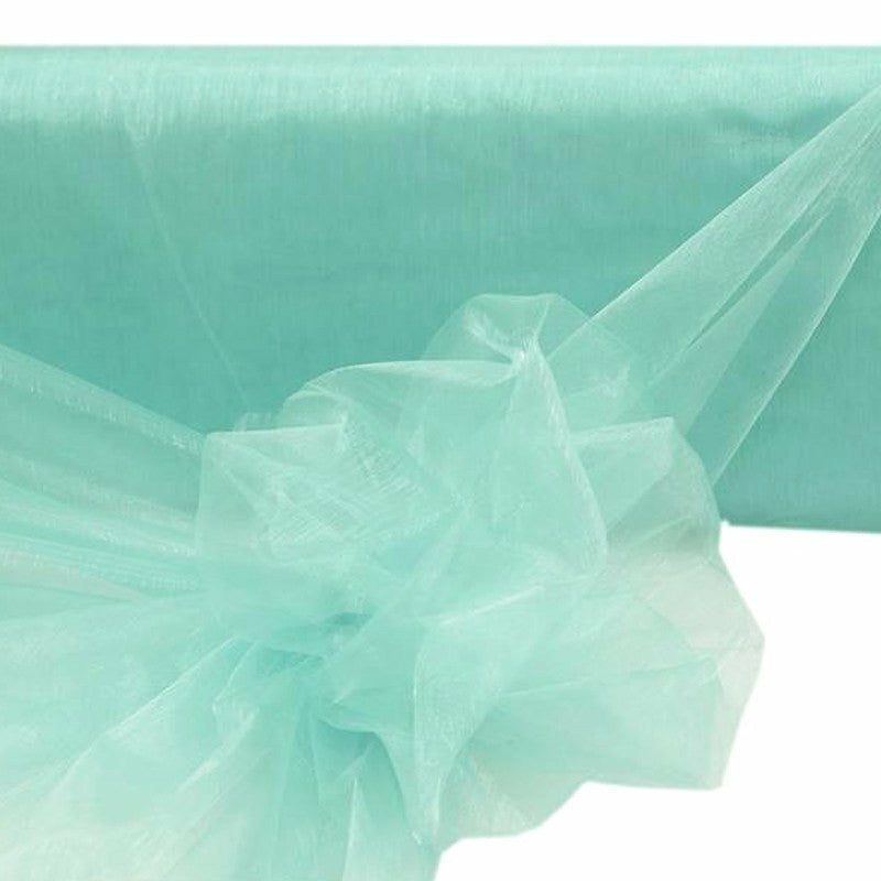 Arch Drapes | Turquoise Sheer Organza Fabric Bolt, DIY Craft Fabric Roll 54″x40 Yards Arch Drapes Arch Drapes