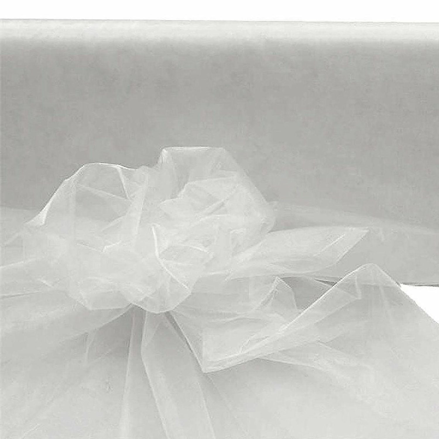 Arch Drapes | White Sheer Organza Fabric Bolt, DIY Craft Fabric Roll 54″x40 Yards Arch Drapes Arch Drapes