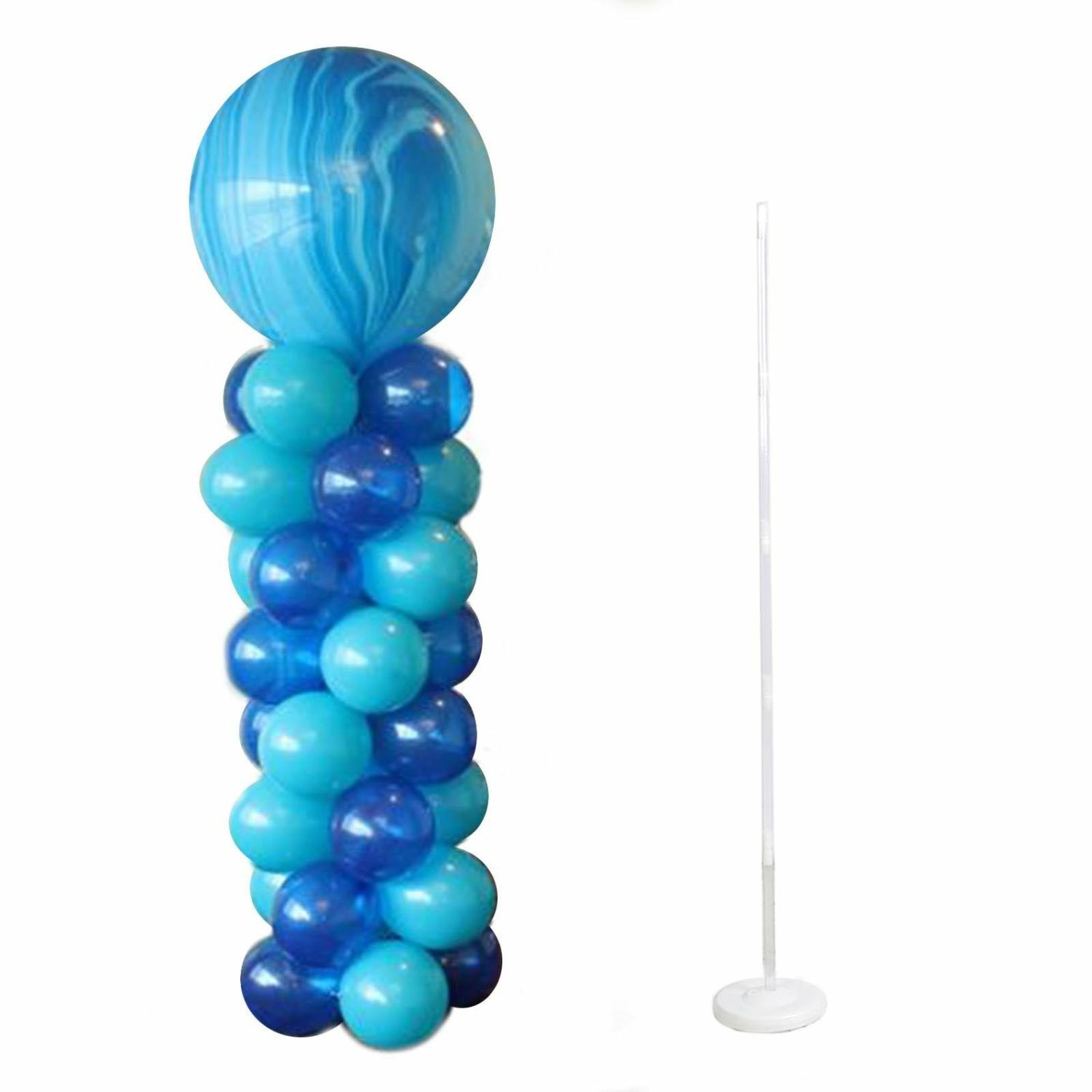 Balloon Arch Kits & Garlands | 2 Pack White Balloon Column Stand Kit, Balloon Towers – 8ft Balloon Arch Kits & Garlands 8ft Plastic Column Pillar