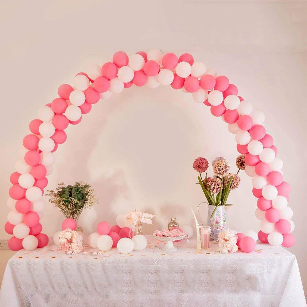 Balloon Arch Kits & Garlands | Adjustable DIY Table Top Balloon Arch Stand Kit, Holds Up 100-120 Balloons 12ft Balloon Arch Kits & Garlands 12 FT High Quality Plastic