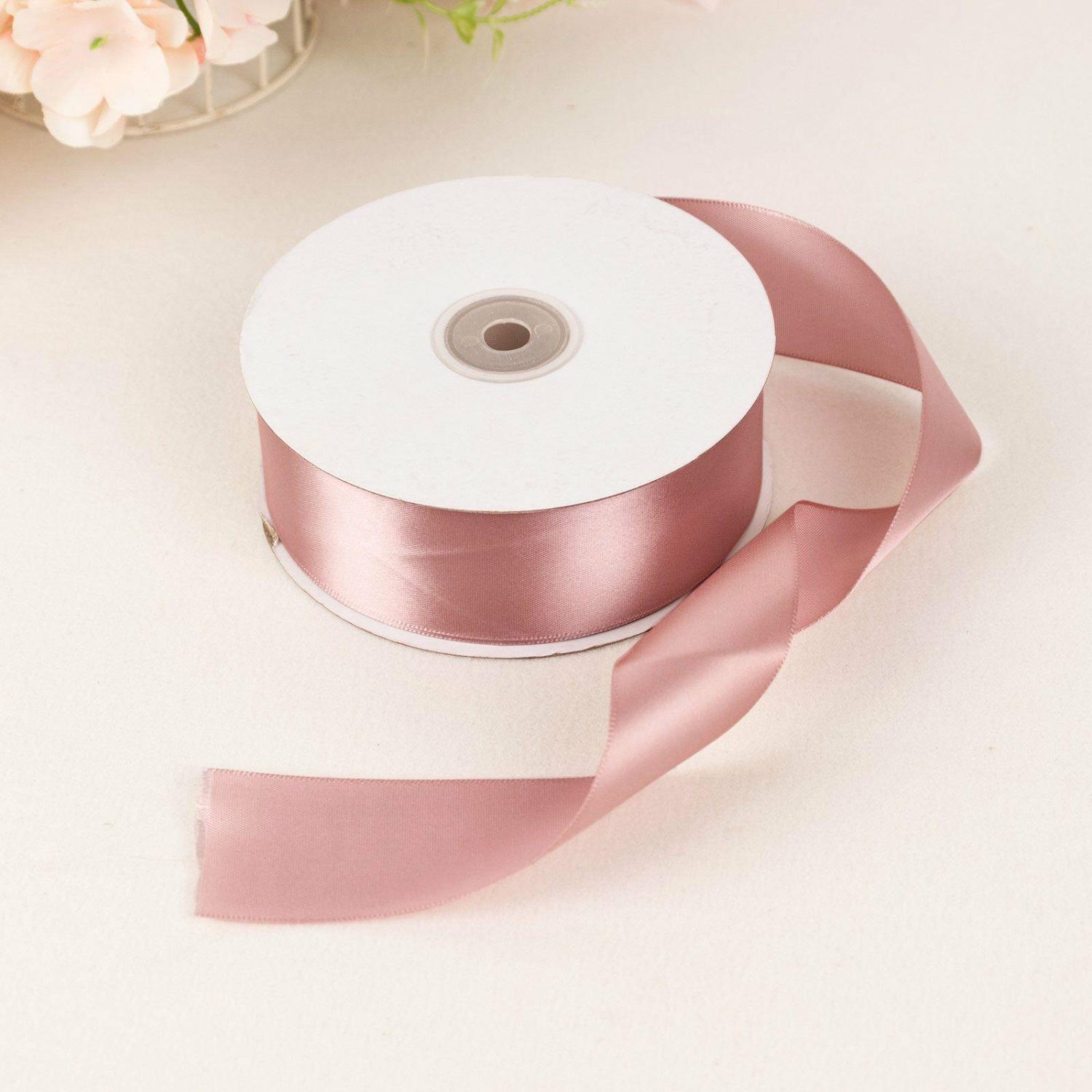 Bouquet Ribbons & Brooches | Dusty Rose Single Face Decorative Satin Ribbon 50 Yards 1.5″ Bouquet Ribbons & Brooches Bouquet Ribbons & Brooches