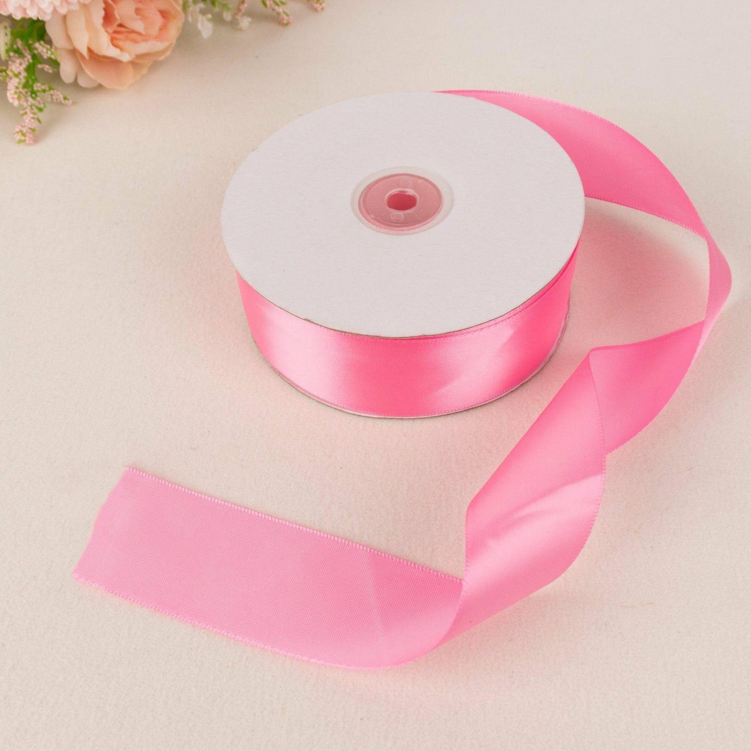 Bouquet Ribbons & Brooches | Pink Single Face Decorative Satin Ribbon 50 Yards 1.5″ Bouquet Ribbons & Brooches Bouquet Ribbons & Brooches