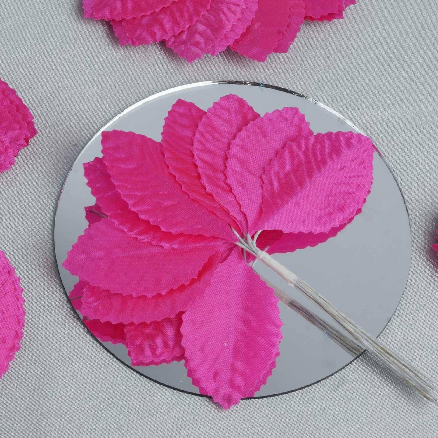 Craft Flowers | Fuchsia Burning Passion Leaves 144 Craft Flowers Craft Flowers