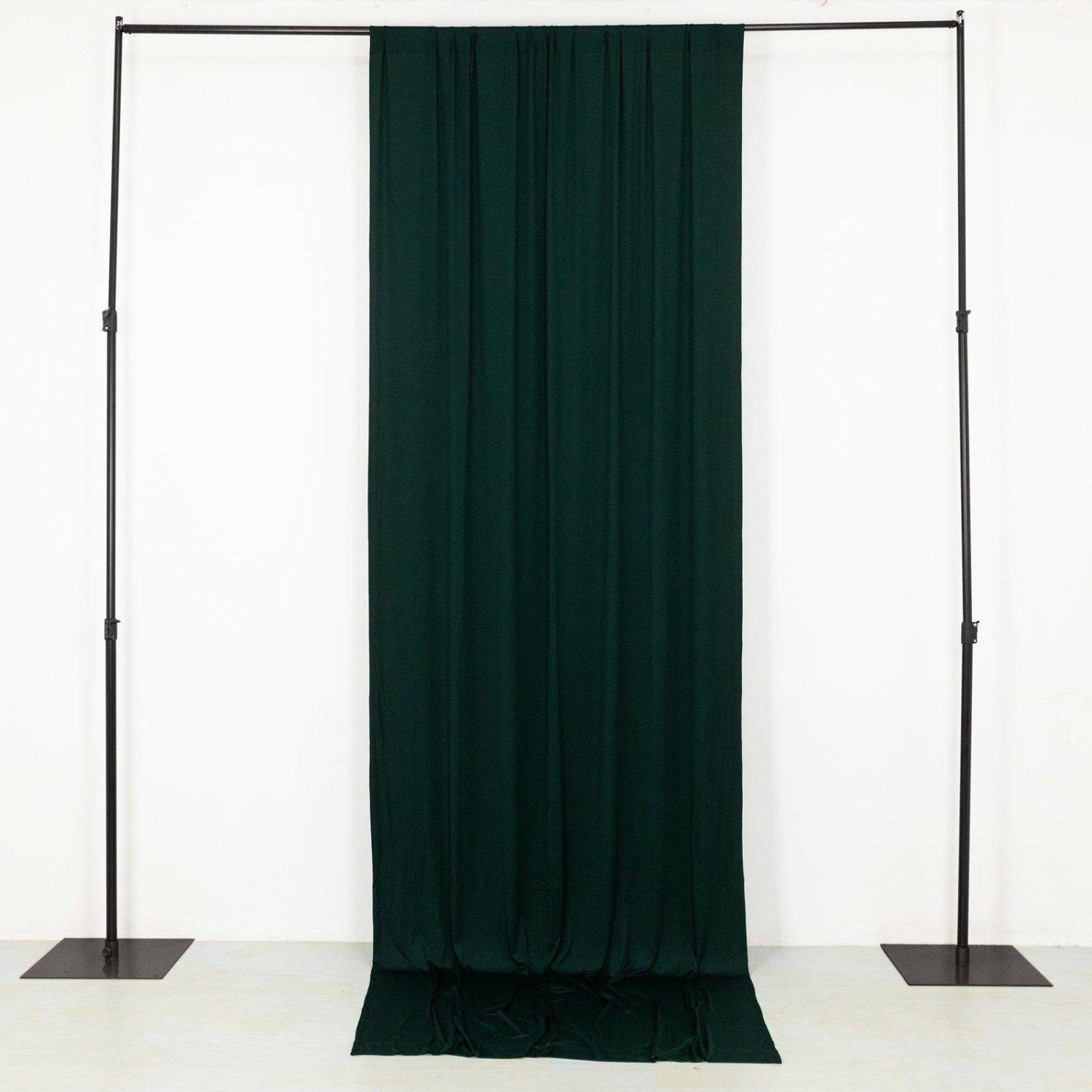 Curtains & Drapes | Hunter Emerald Green 4-Way Stretch Spandex Backdrop Drape Curtain, Wrinkle Resistant Event Divider Panel with Rod Pockets – 5ftx12ft Curtains & Drapes Curtains & Drapes