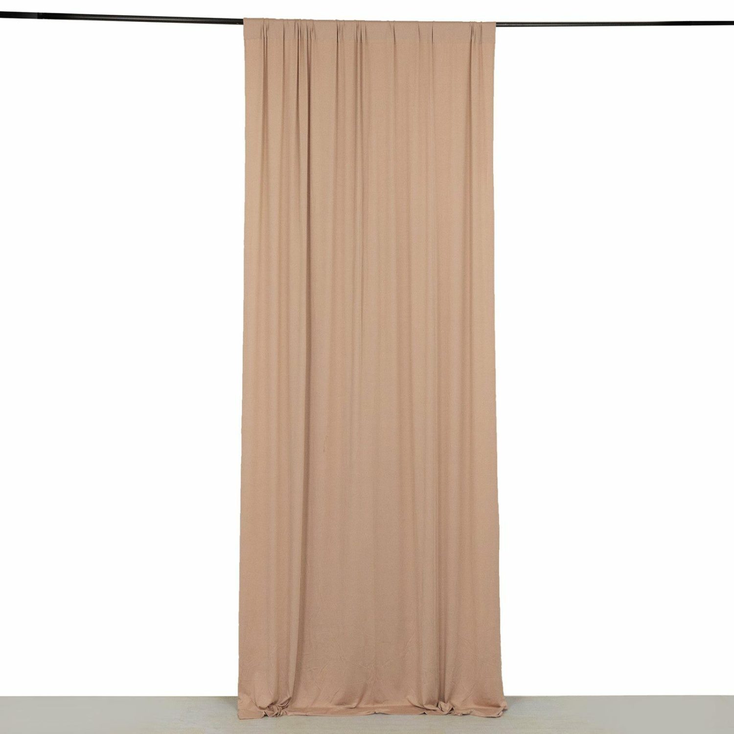 Curtains & Drapes | Nude 4-Way Stretch Spandex Backdrop Drape Curtain, Wrinkle Resistant Event Divider Panel with Rod Pockets – 5ftx10ft Curtains & Drapes Curtains & Drapes