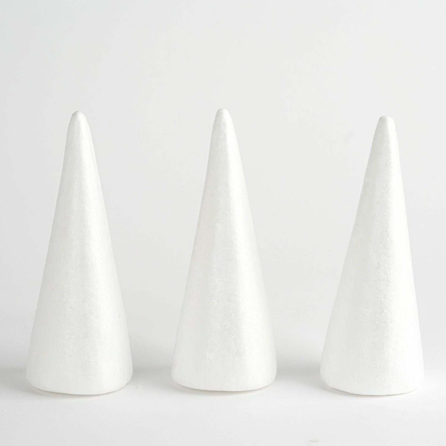 Floral Supplies | 12 Pack White Styrofoam Cone, Foam Cone For DIY Crafts 8″ Floral Planter & Supplies Floral Supplies