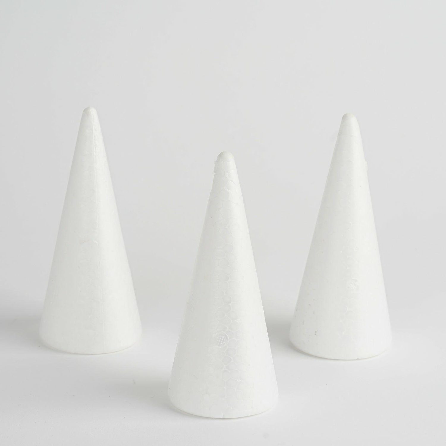 Floral Supplies | 24 Pack White Styrofoam Cone, Foam Cone For DIY Crafts 6″ Floral Planter & Supplies Floral Supplies