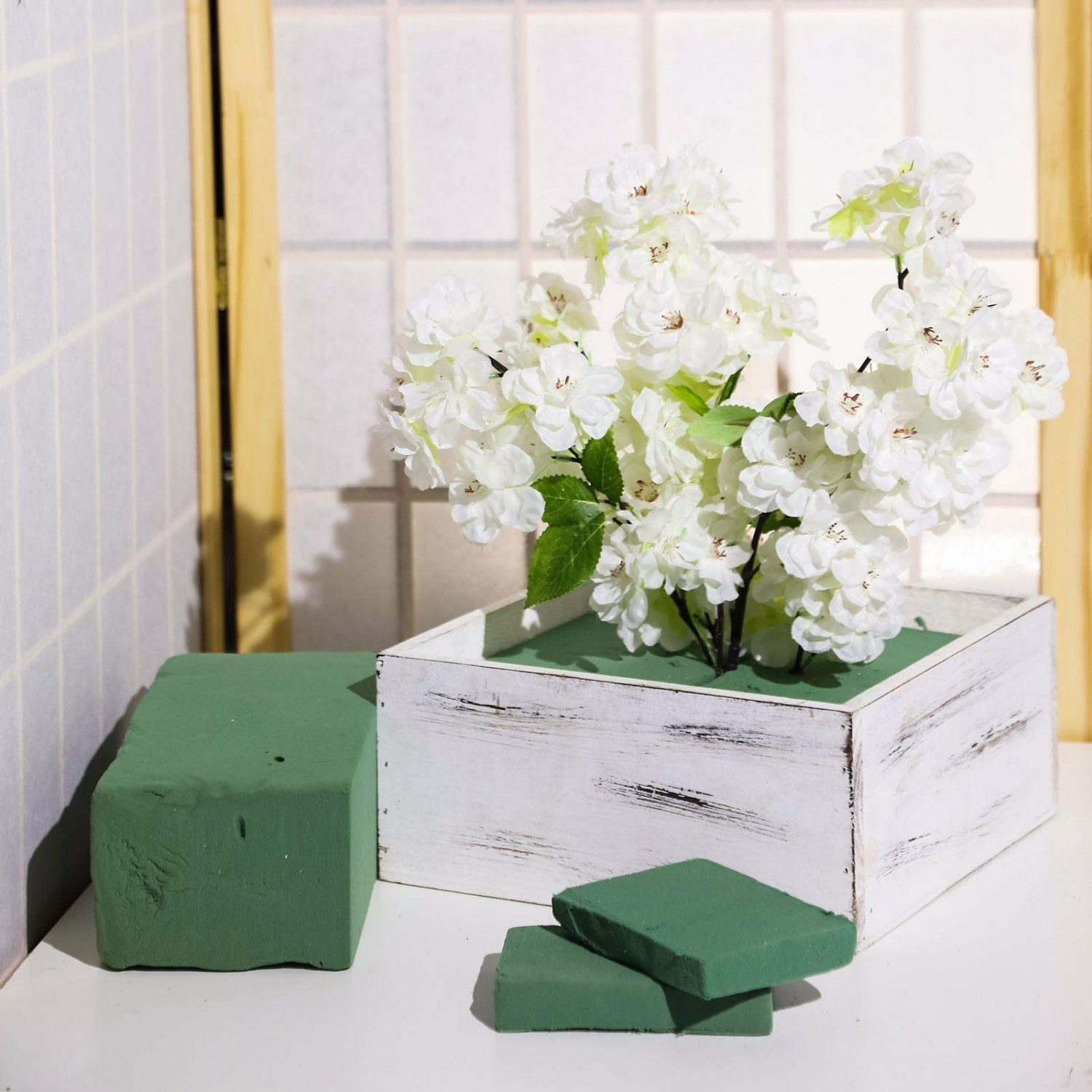 Floral Supplies | 3 Pack Green Wet Floral Foam Bricks, Flower Arrangement Foam Blocks Floral Planter & Supplies Floral Supplies