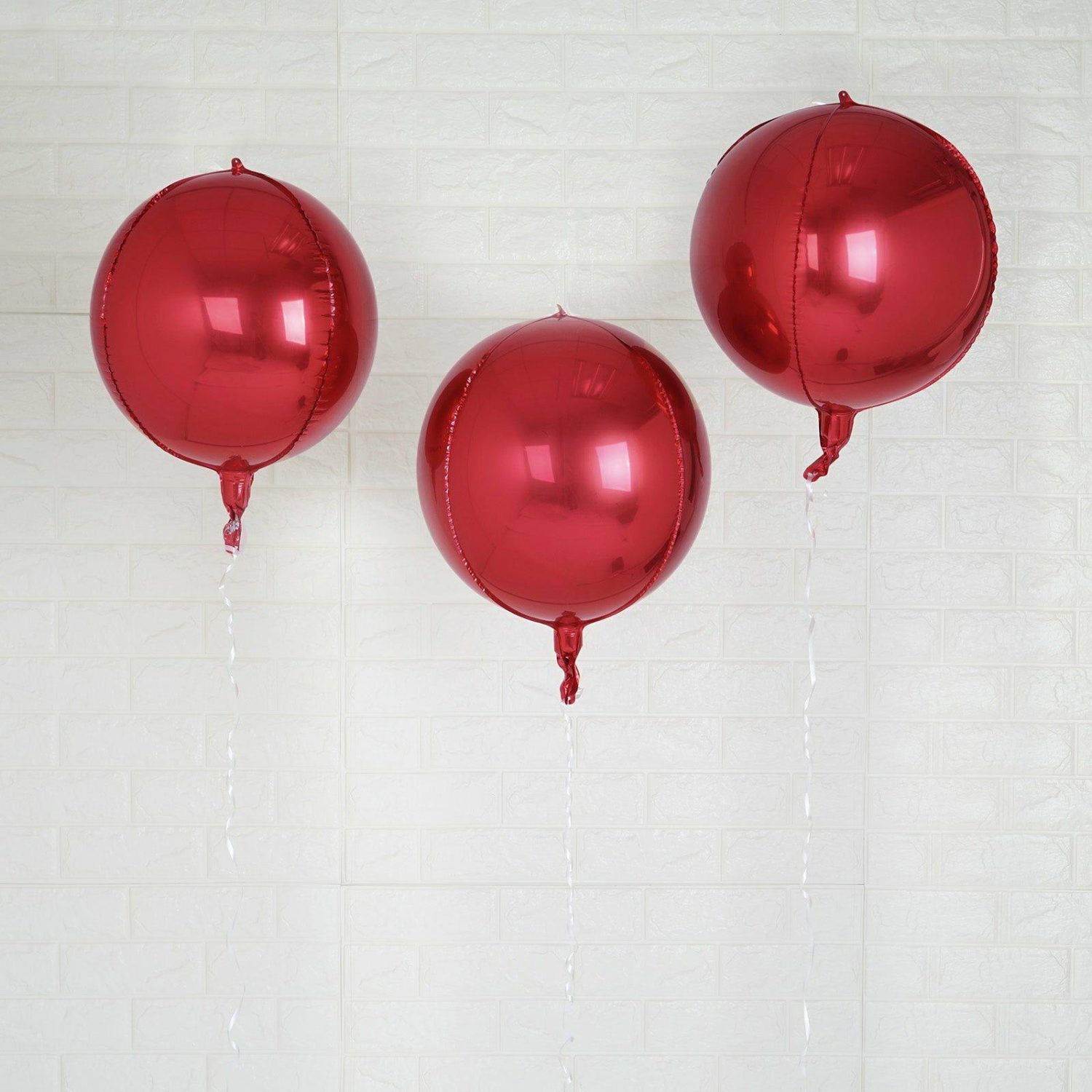 Foil Mylar & Vinyl Balloons | 2 Pack Burgundy Sphere Mylar Foil Helium or Air Balloons 12″ 4D Balloons Burgundy