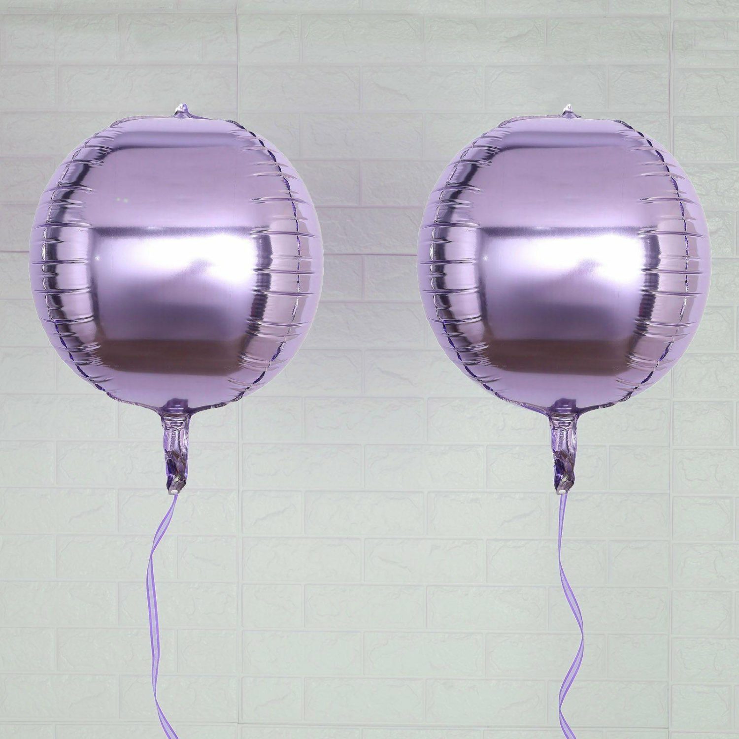 Foil Mylar & Vinyl Balloons | 2 Pack Lavender Lilac Sphere Mylar Foil Helium or Air Balloons 14″ 4D Balloons Foil Mylar & Vinyl Balloons