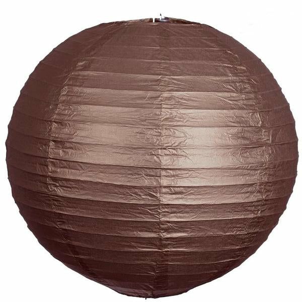 Hanging Lights & Chandelier | 12 Pack Chocolate Brown Hanging Paper Lanterns, Chinese Sky Lanterns 24″ Hanging Decors Hanging Lights & Chandelier