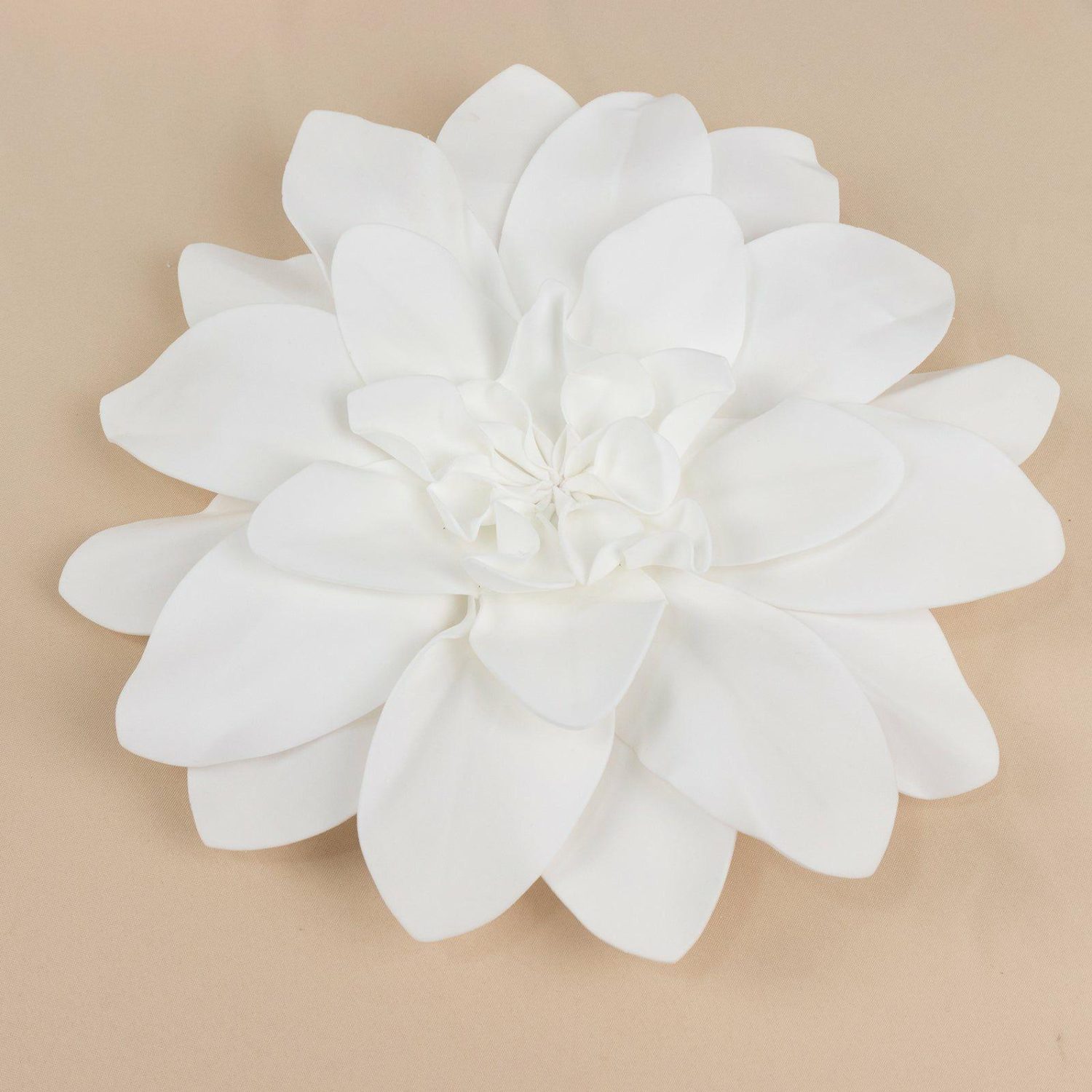 Large Floral Décor | 4 Pack White Real-Like Soft Foam Craft Daisy Flower Heads 16″ Accent Flowers Large Floral Décor