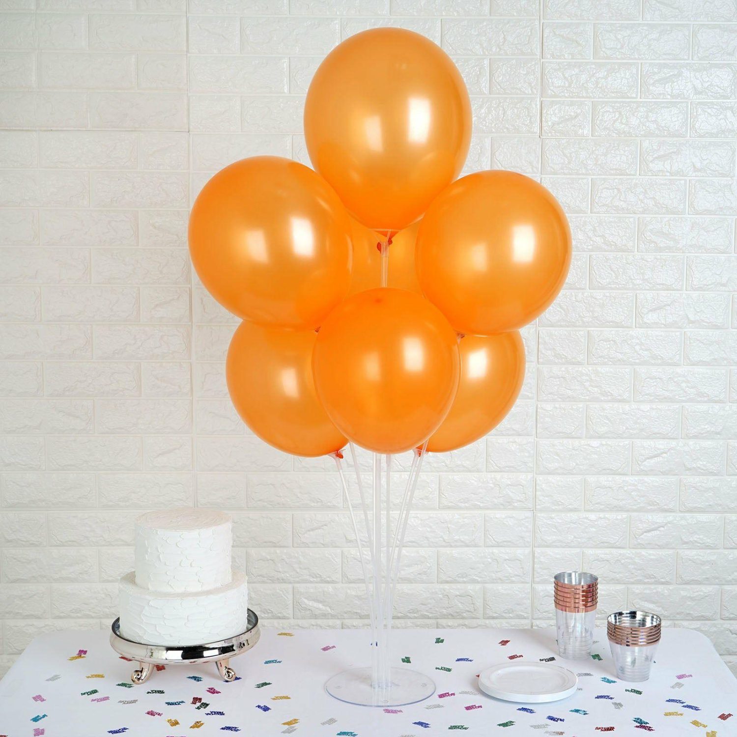 Latex Balloons | 25 Pack Shiny Pearl Orange Latex Helium, Air or Water Balloons 12″ Balloons Latex Balloons