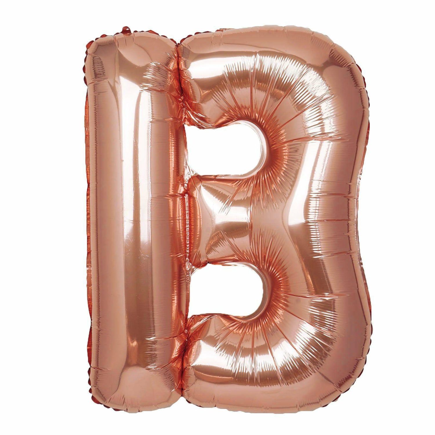 Number & Letter Balloons | Metallic Rose Gold Mylar Foil Helium Air Number and Letter Balloons 40″ Balloons Number & Letter Balloons