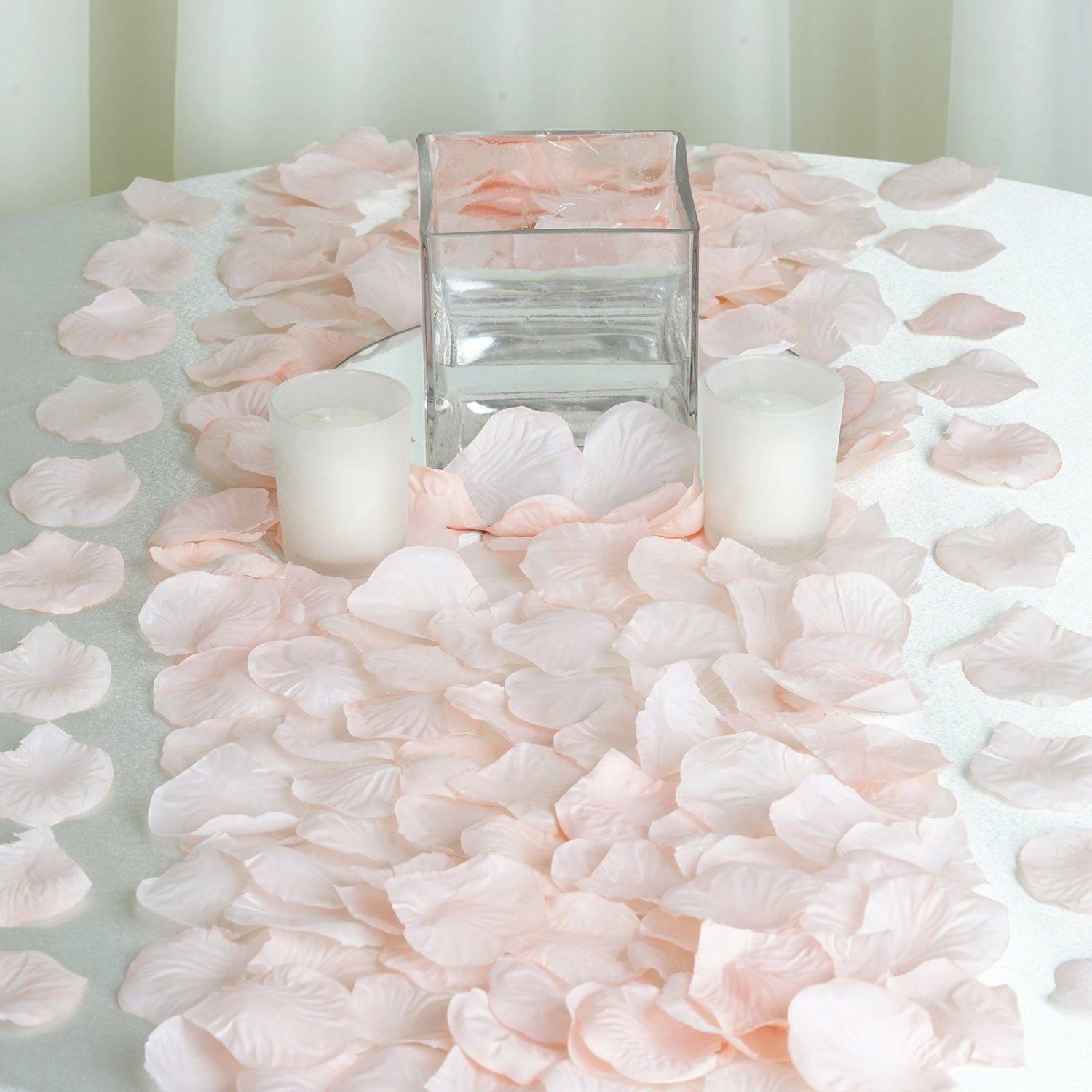 Table Scatters | 500 Pack Blush Silk Rose Petals Table Confetti or Floor Scatters Table Accents Blush