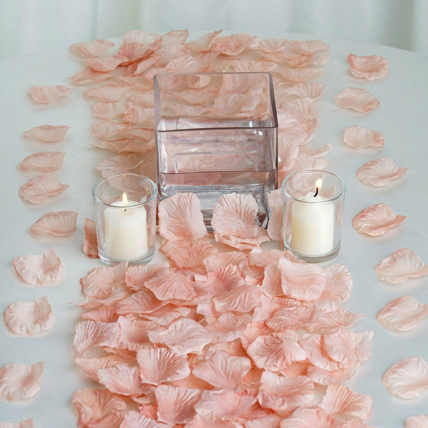 Table Scatters | 500 Pack Dusty Rose Silk Rose Petals Table Confetti or Floor Scatters Table Accents Dusty rose