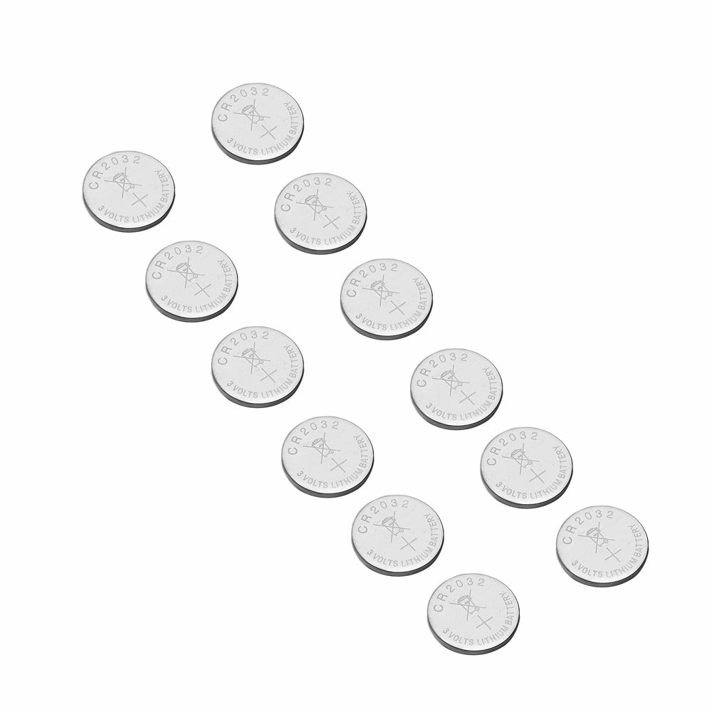 Tabletop Candles | 12 Pack Lithium Button Battery, Coin Battery CR2032 3 Volt Candelabra CR2032