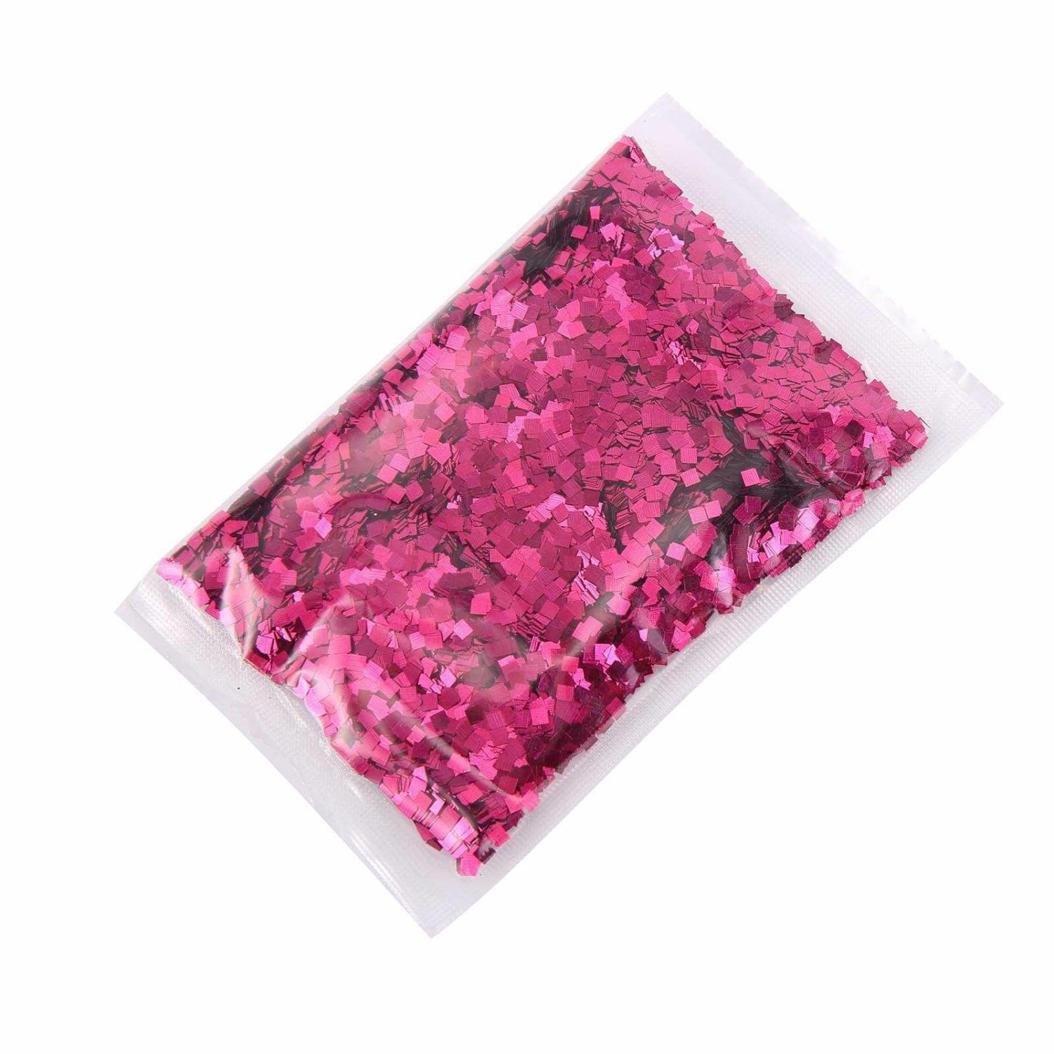 Vase Fillers | Metallic Hot Pink DIY Arts and Crafts Chunky Confetti Glitter 50g Bag Floral Vase Fuchsia