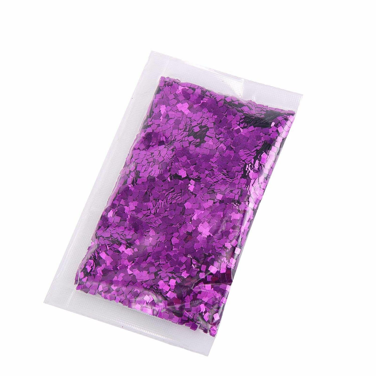 Vase Fillers | Metallic Purple DIY Arts and Crafts Chunky Confetti Glitter 50g Bag Floral Vase Purple