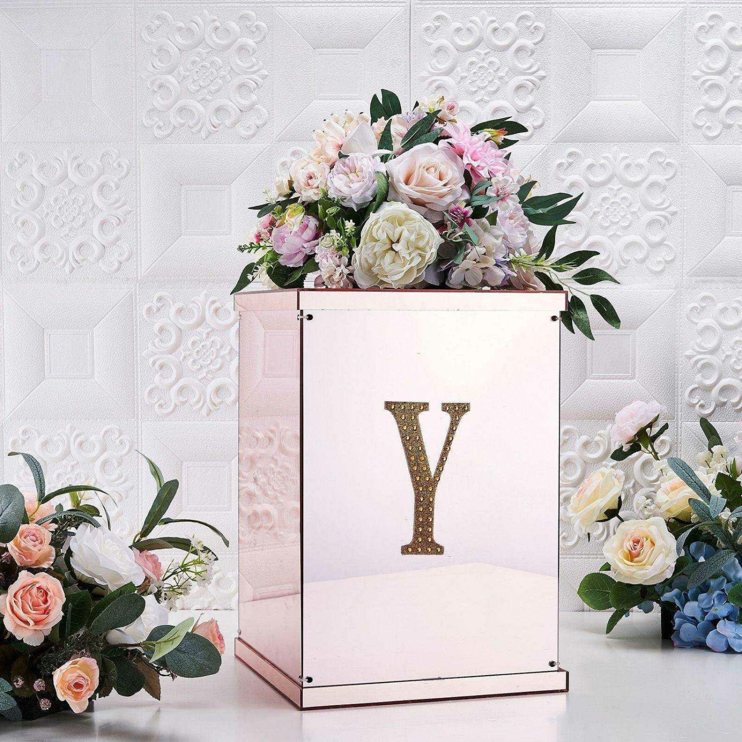 Letters & Table Numbers | Gold Decorative Rhinestone Alphabet “Y” Letter Stickers DIY Crafts 6″ Letters & Table Numbers Letters & Table Numbers